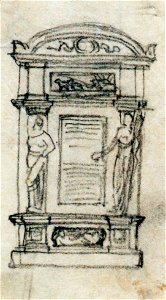 Frederic Storck - Desene - Schita monument funerar (2)