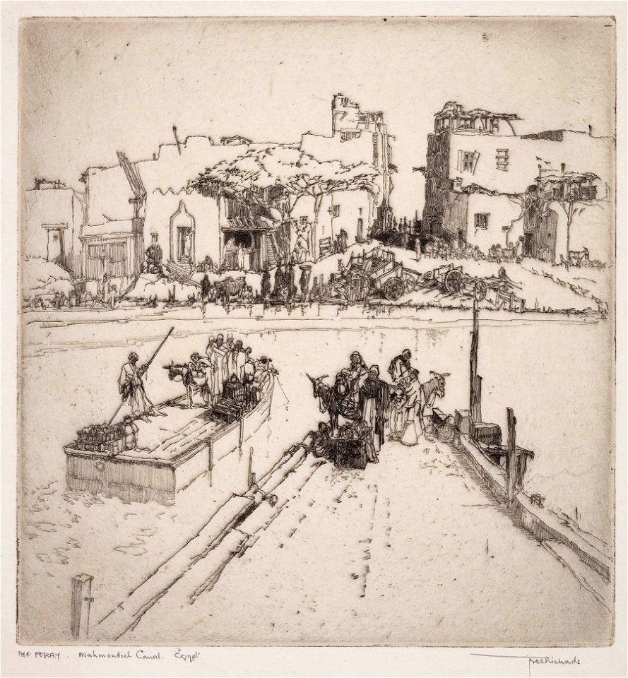 Frederick Richards - Richards-98204 - The Ferry, Mahmoudieh Canal, Egypt