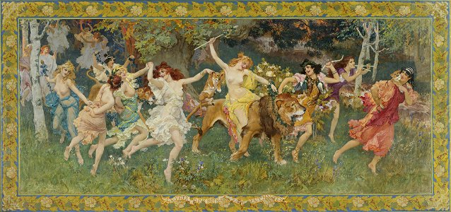Frederick Arthur Bridgman - La fête des bois, les bacchantes