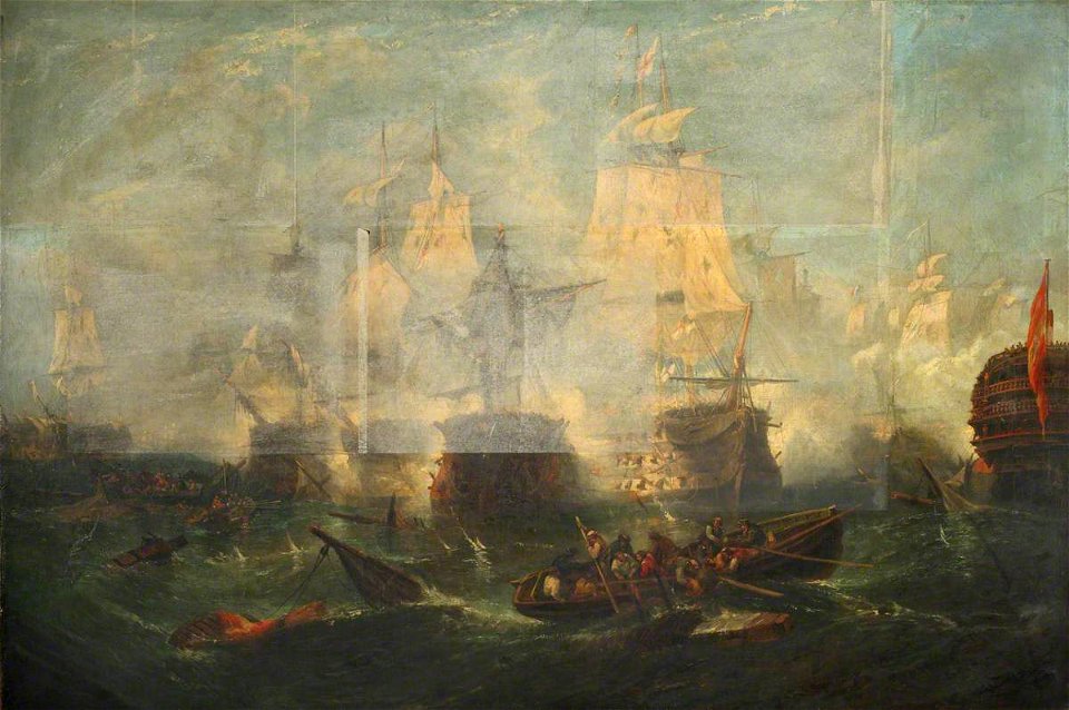 Frederick J. Tudgay (1841-1921) - The Battle of Trafalgar, 21 October 1805 - BHC0561 - Royal Museums Greenwich
