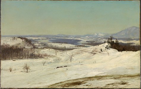 Frederic Edwin Church - View from Olana in the Snow