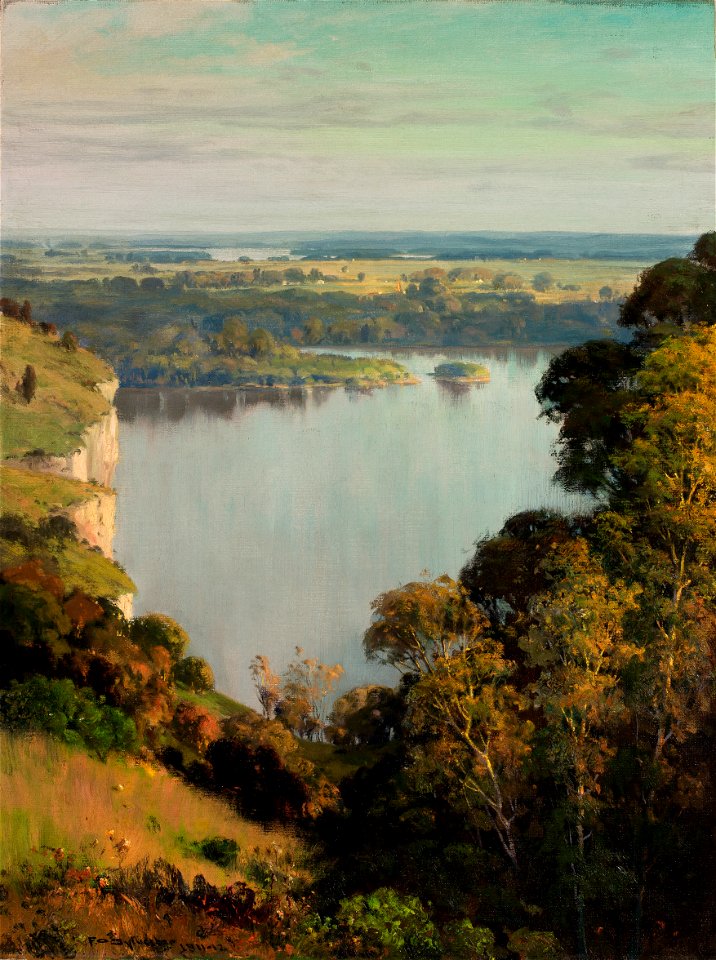 Frederick Oakes Sylvester - The River’s Golden Dream - 5-1913 - Saint Louis Art Museum