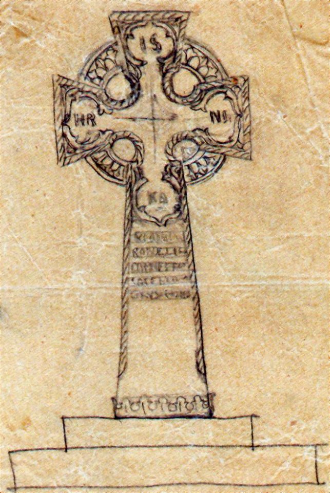 Frederic Storck - Desene - Monument funerar - Cruce (3)