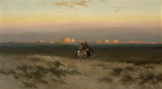 Frederick Ferdinand Schafer - Two Indians in the Utah desert