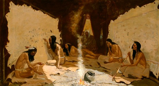 Frederic Remington - Historians of the Tribe - 1982.801 - Art Institute of Chicago