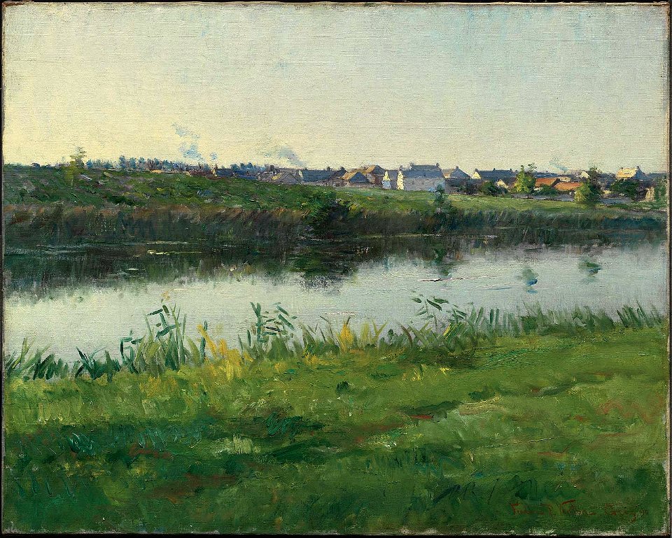 Frederic Porter Vinton - The River Loing at Gréz, France - 11.1388 - Museum of Fine Arts