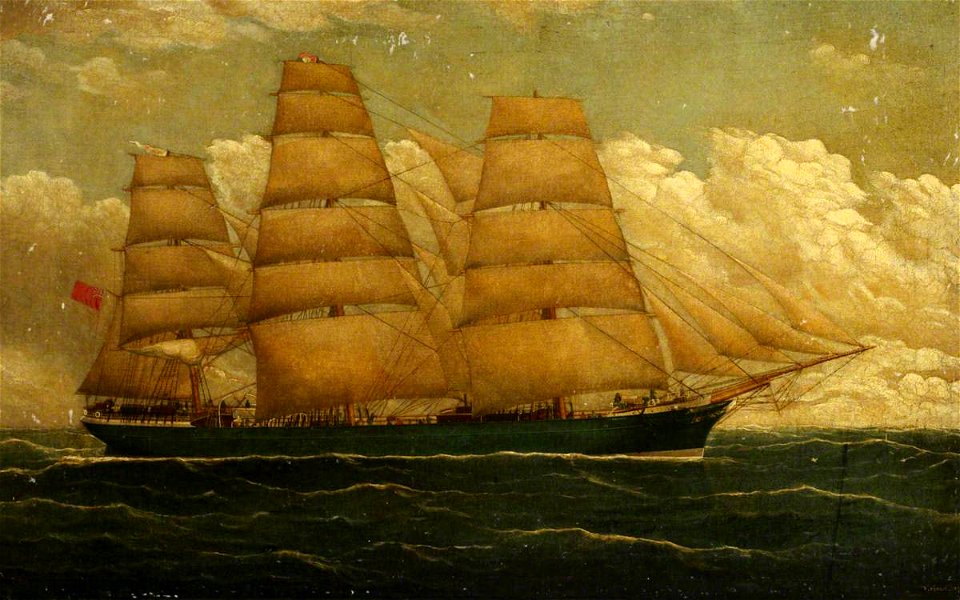 Frederick J. Tudgay (1841-1921) - The Ship 'Vellore' - BHC3682 - Royal Museums Greenwich