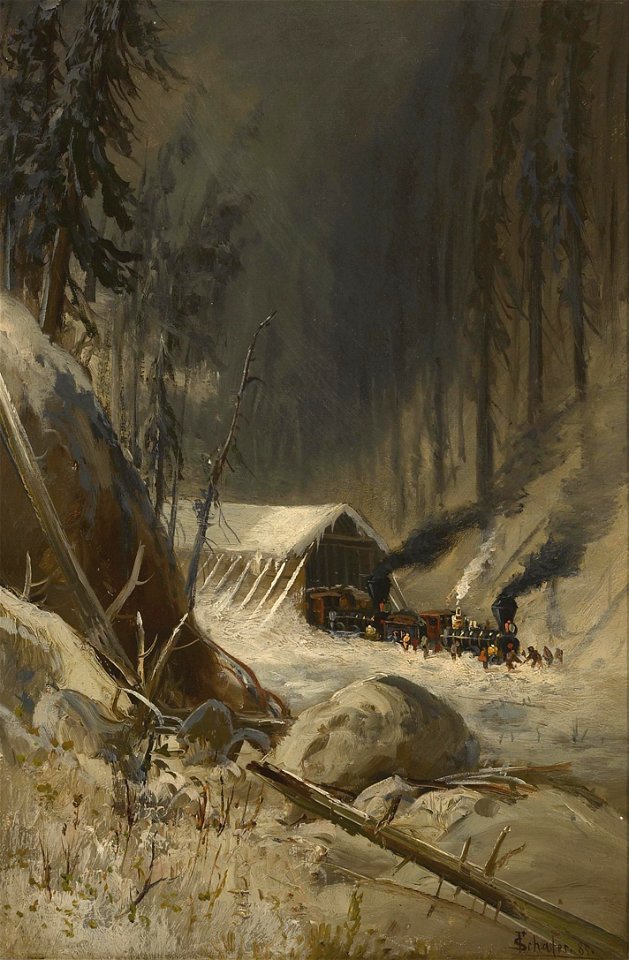 Frederick Ferdinand Schafer - After a snowstorm in the Sierra Nevada Mountains