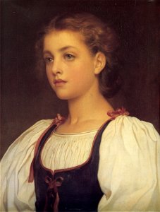 Frederick Leighton - Biondina. Free illustration for personal and commercial use.