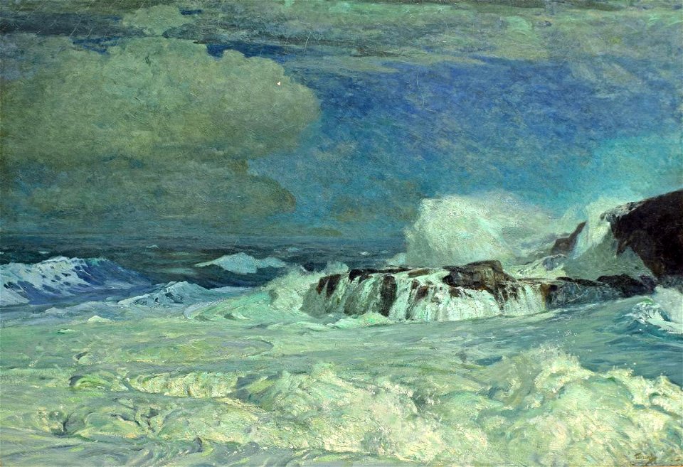 Frederick Judd Waugh - Surf Under Moonlight - 1933.259.1 - Reading Public Museum