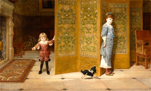 Frederick Goodall - Puritan and Cavalier - Google Art Project