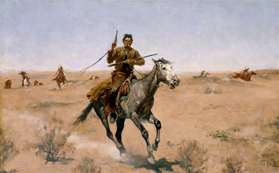 Frederic Remington - The Flight - 43.8 - Museum of Fine Arts