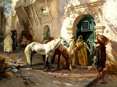 Frederick Arthur Bridgman - улицы Марокко