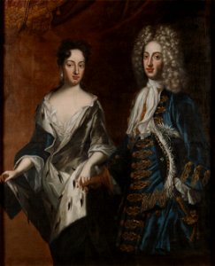 Frederick IV (1671-1702), Duke of Holstein-Gottorp, and his spouse Hedvig Sophia (1681–1708). Free illustration for personal and commercial use.