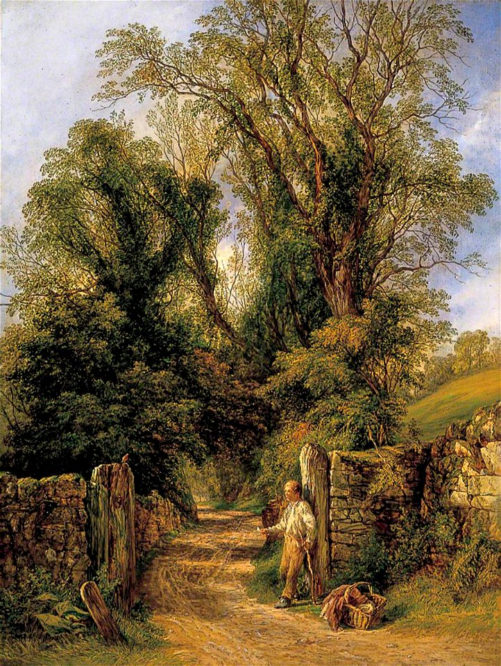 Frederick Henry Henshaw (1807-1891) - A Glimpse of Wharfdale, Yorkshire - 1917P13 - Birmingham Museums Trust