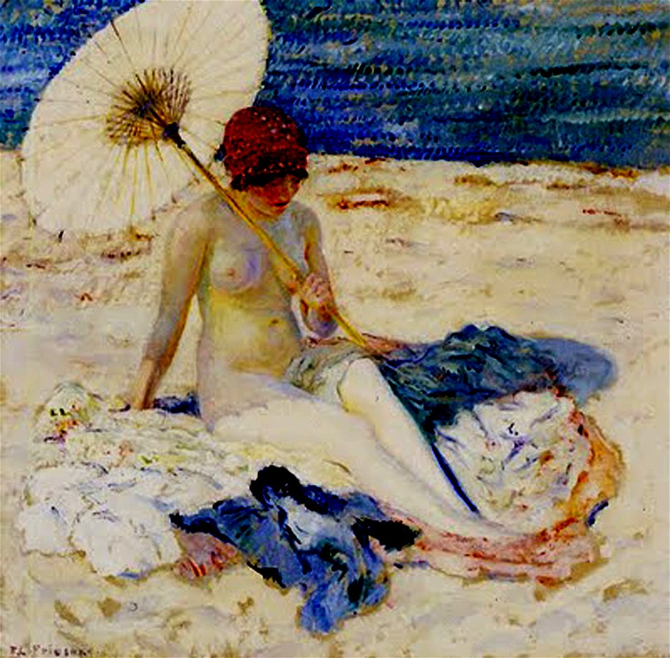 Frederick Carl Frieseke - Au bord de la mer