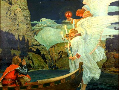 Frederick J. Waugh - The Knight of the Holy Grail - 1912.5.1 - Smithsonian American Art Museum