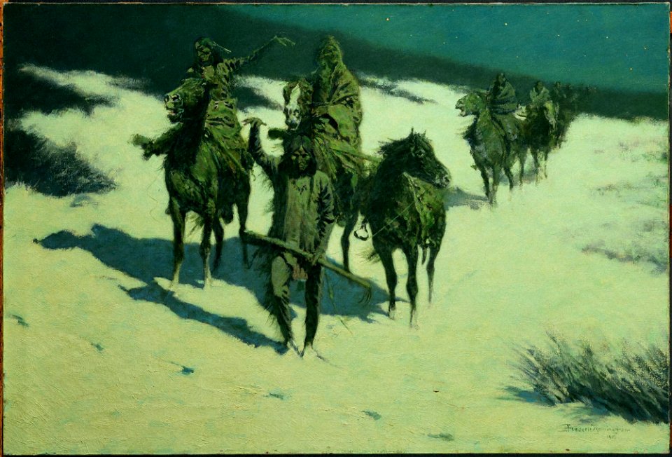 Frederic Remington - The Trail of the Shod Horse - L.1992.34 - Princeton University Art Museum