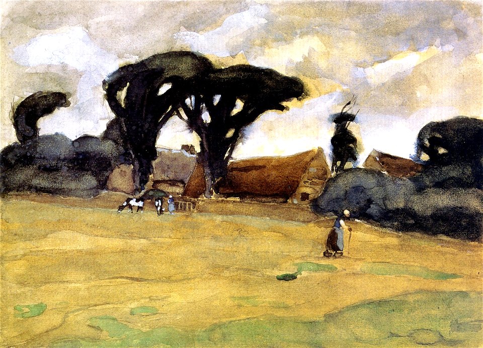 Frederick Carl Frieseke, 1900-01c - Dutch Landscape