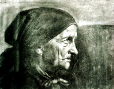 Frederic Storck - Desene - Portret de batrana