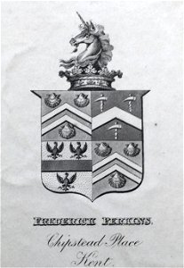 Frederick Perkins 1780-1860 bookplate