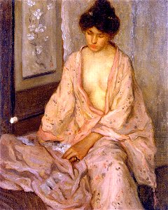 Frederick Carl Frieseke, 1903 - Girl in Pink