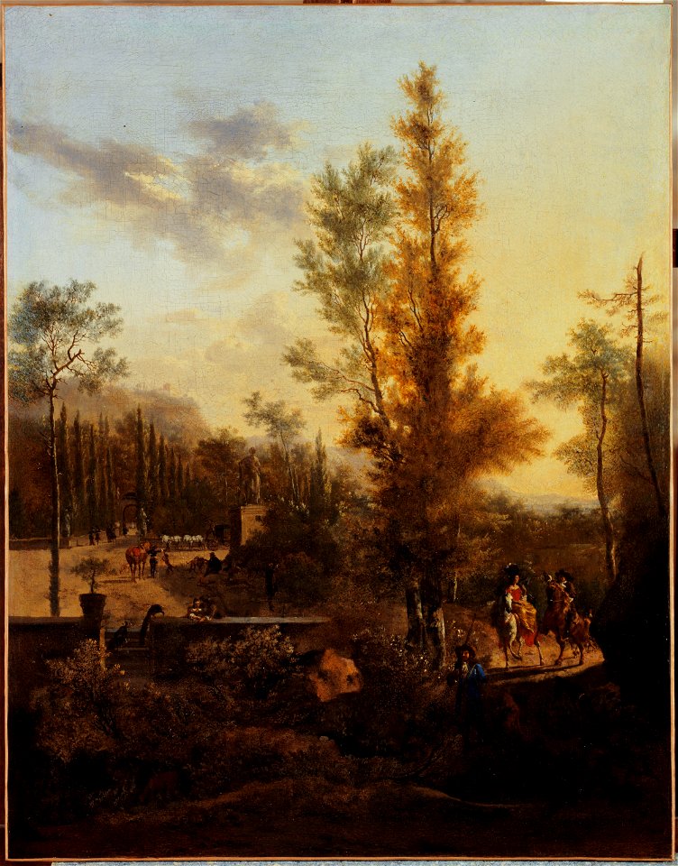 Frederick de Moucheron - Le Départ pour la chasse - PDUT917 - Musée des Beaux-Arts de la ville de Paris