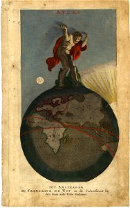 Frederick de Wit - atlas - frontpage. Free illustration for personal and commercial use.