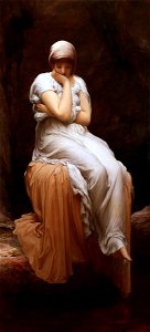 Frederick Leighton - Solitude. Free illustration for personal and commercial use.