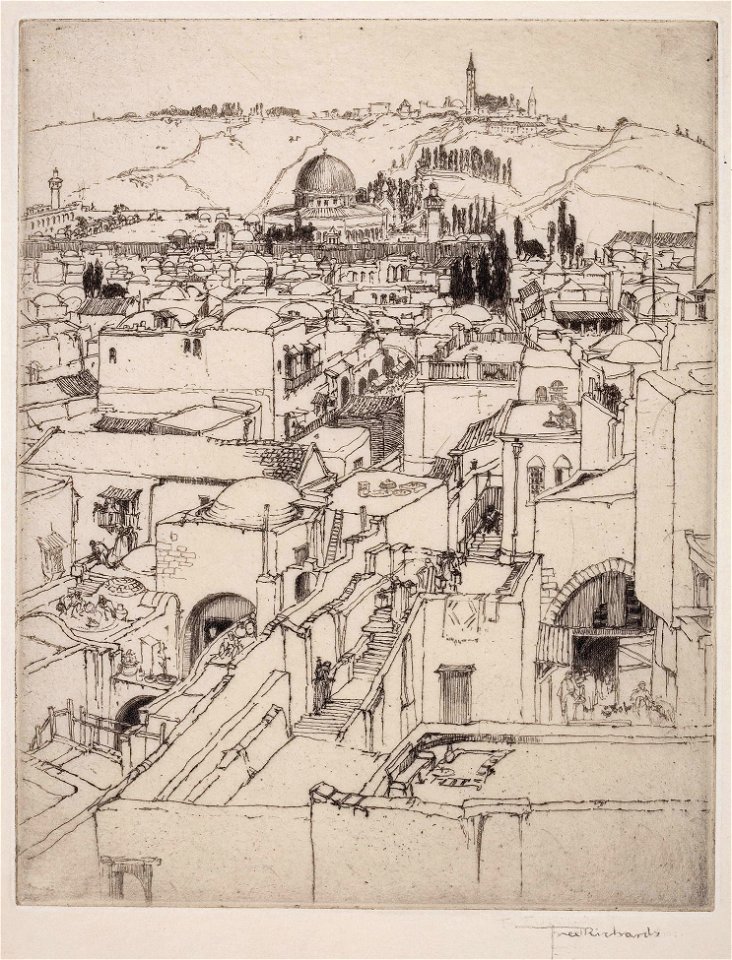 Frederick Richards - Richards-98201 - Jerusalem and Mt of Olives