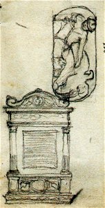 Frederic Storck - Desene - Schita monument funerar (3)