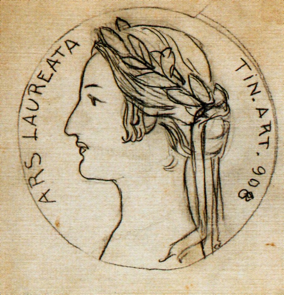 Frederic Storck - Schita medalie Ars Laureata In Art
