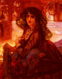 Frederick Arthur Bridgman - Harem girl