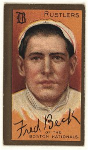 Frederick T. Beck, Boston Rustlers, baseball card portrait LCCN2008677384