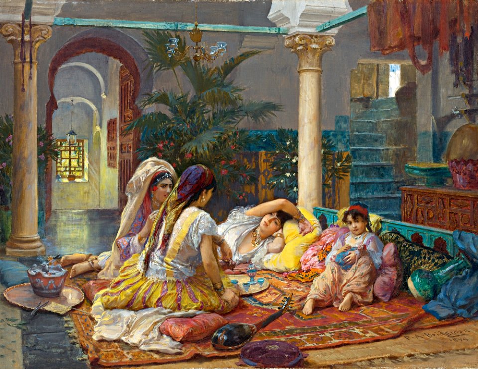 Frederick Arthur Bridgman In the Harem