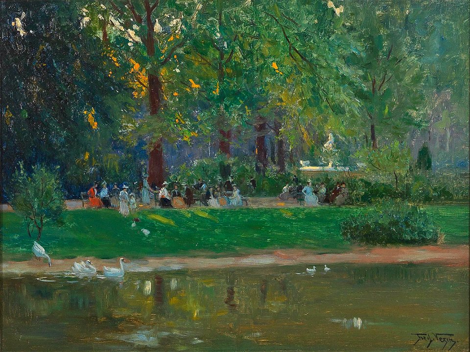 Frederick Vezin Partie aus dem Hofgarten
