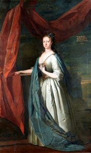Frederica, Countess FitzWalter, by circle of Joseph Highmore
