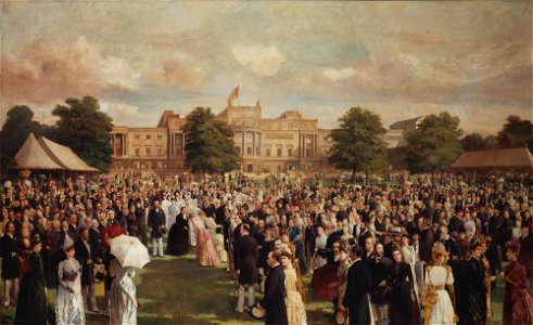 Frederick Sargent (1837-99) - The Garden Party at Buckingham Palace, 20 June 1887 - RCIN 407255 - Royal Collection