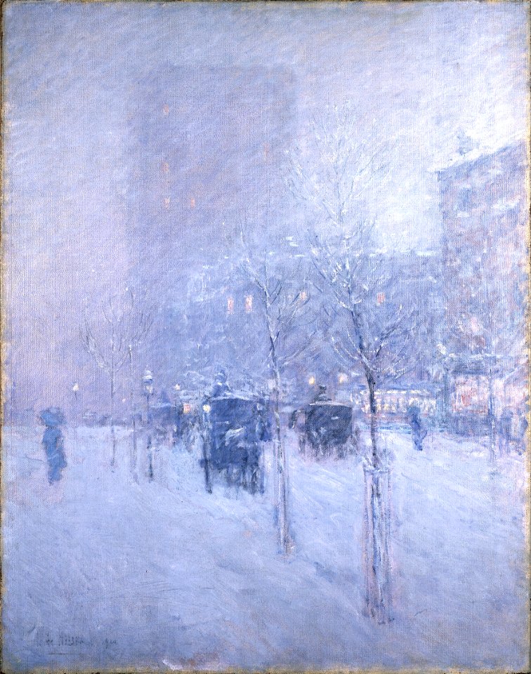 Frederick Childe Hassam - Late Afternoon, New York, Winter - Google Art Project