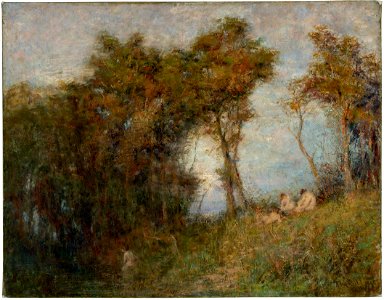 Frederick McCubbin - Afterglow (Summer evening) - Google Art Project. Free illustration for personal and commercial use.