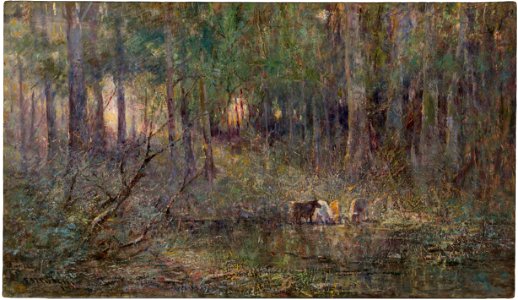 Frederick McCubbin - Violet and gold - Google Art Project. Free illustration for personal and commercial use.