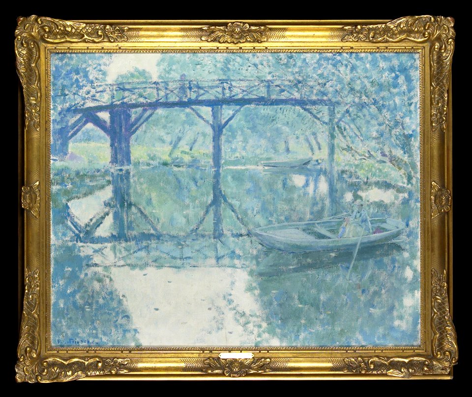 Frederick Carl Frieseke - The Bridge - Giverny - 80.34.26 - Minneapolis Institute of Arts