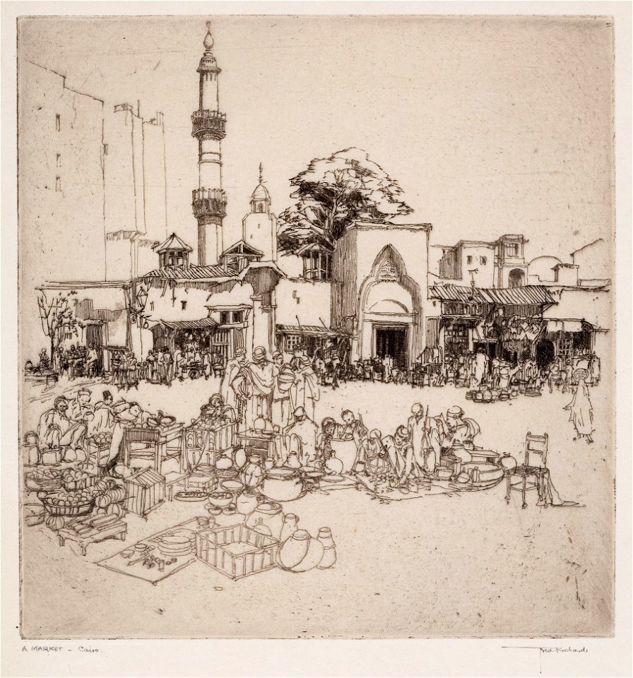 Frederick Richards - Richards-98206 - A Market, Cairo
