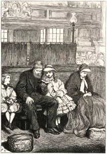 Frederick Walker - Philip in Church, engraved by Swain