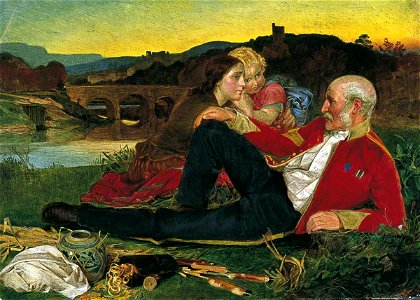 Frederick Sandys (1829-1904) - Autumn - 1906P34 - Birmingham Museums Trust. Free illustration for personal and commercial use.