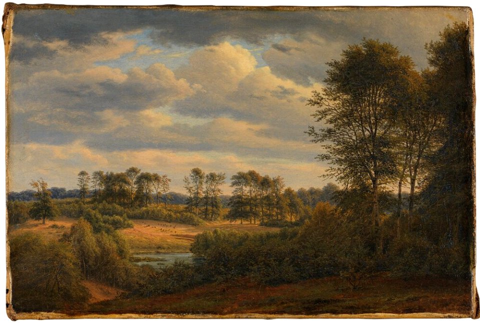 Frederik Christian Jakobsen Kiærskou - At Bøllemose, Jægersborg - NM 7385 - Nationalmuseum