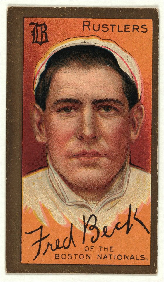 Frederick T. Beck, Boston Rustlers, baseball card portrait LCCN2008677384
