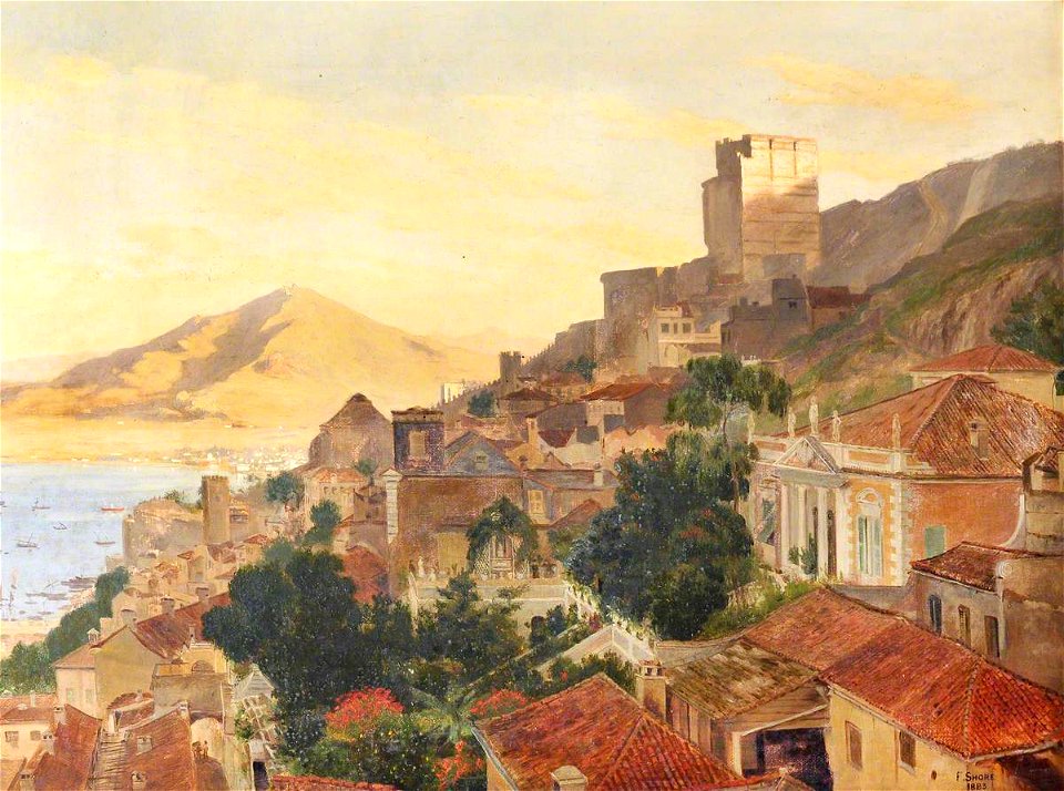 Frederick William J. Shore (1844-1916) - The Moorish Castle at Gibraltar - 1298311 - National Trust