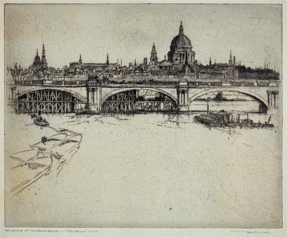 Frederick Richards - Richards-98191 - 'The Battle of Waterloo Bridge – The Truce- 1925'