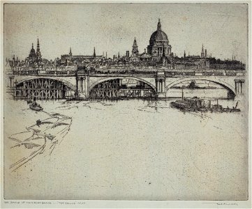 Frederick Richards - Richards-98191 - 'The Battle of Waterloo Bridge – The Truce- 1925'